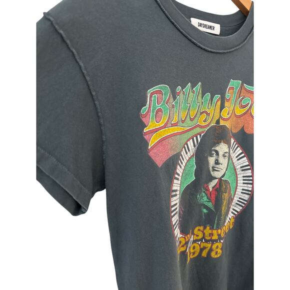 Daydreamer Billy Joel 1978 Reverse Tour Tee Vintage Black Size Small - Picture 5 of 8